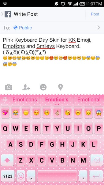 Image 0 for Pink Emoji Keyboard -Emot…