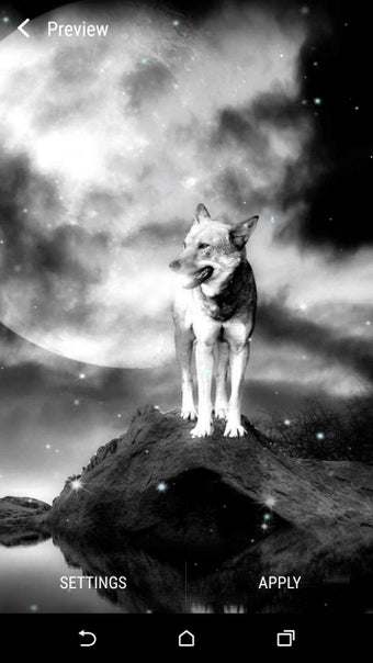 Imagen 0 para Wolf and Moon Live Wallpa…