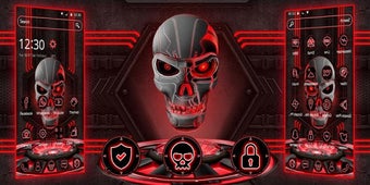 Image 0 for Tech Red Blood Skull Them…