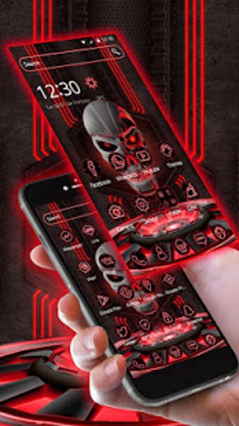 Image 1 for Tech Red Blood Skull Them…