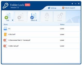 Imagen 1 para Folder Lock Lite