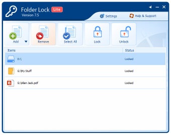 Image 1 for Folder Lock Lite