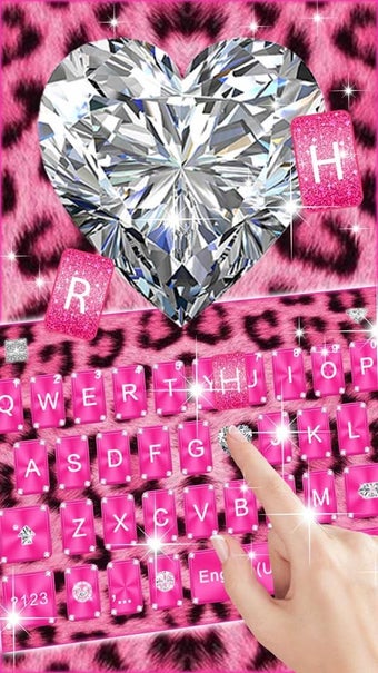 Imagen 0 para Pink Diamond Cheetah Keyb…