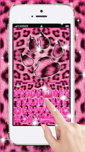 Imagen 1 para Pink Diamond Cheetah Keyb…