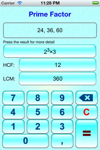 Image 0 for Math Tool - Prime Factor