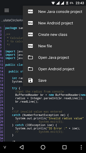 Image 1 for Java N-IDE - Android Buil…