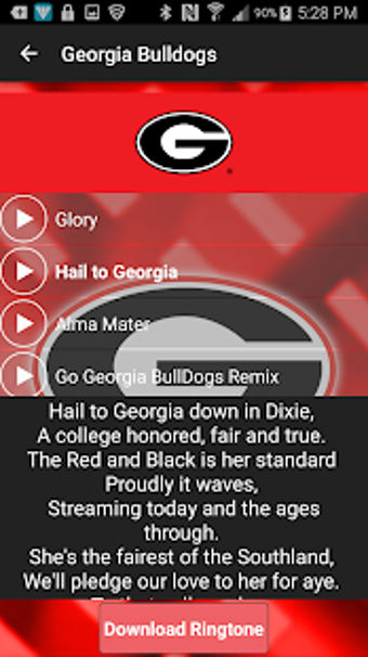 Image 1 for Georgia Bulldogs Ringtone…