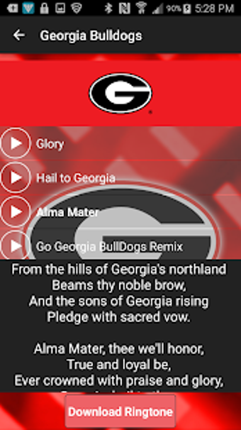 Image 0 for Georgia Bulldogs Ringtone…