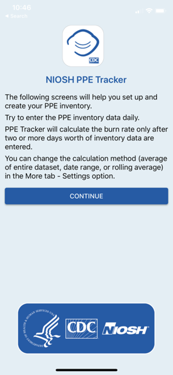 Imagen 1 para NIOSH PPE Tracker