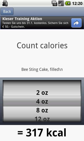 Image 1 for Calory Calculator free