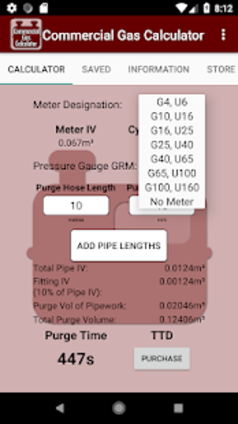 Imagen 1 para Commercial Gas Calculator