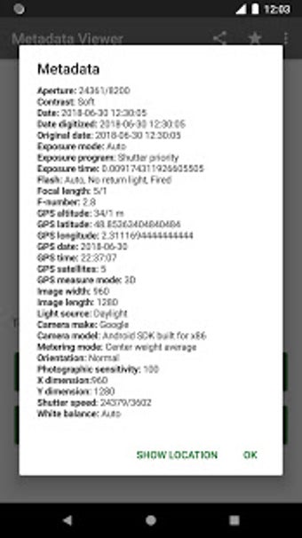 Imagen 2 para Photo Metadata Viewer - V…