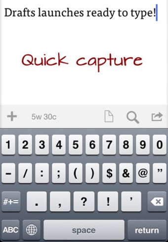 Image 0 for Drafts for iPhone
