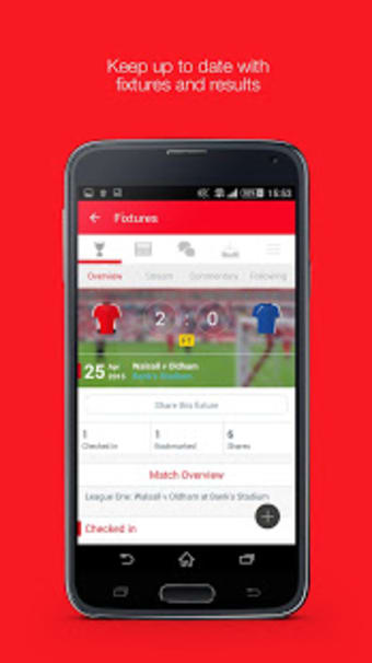 Image 0 for Fan App for Walsall FC
