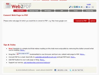 Imagen 0 para Web2PDF Converter