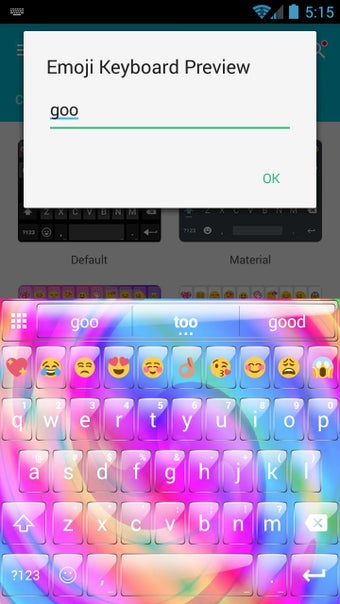 Imagen 2 para Glass Spiral Emoji Keyboa…