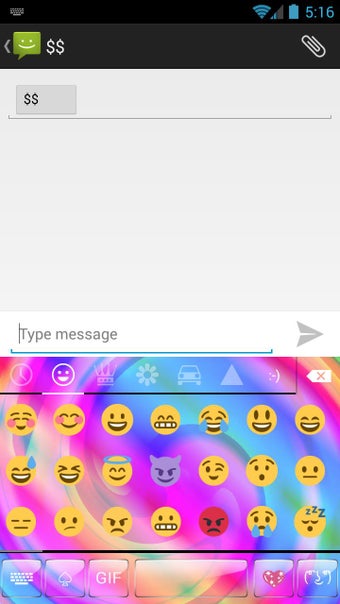 Imagen 0 para Glass Spiral Emoji Keyboa…
