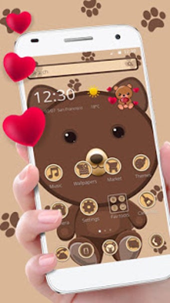 Image 3 for Cute Brown Bear Theme