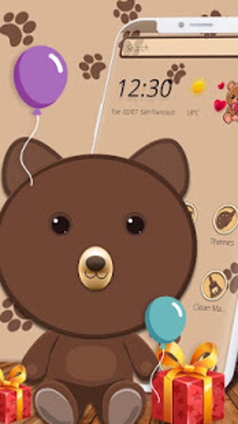 Image 2 for Cute Brown Bear Theme