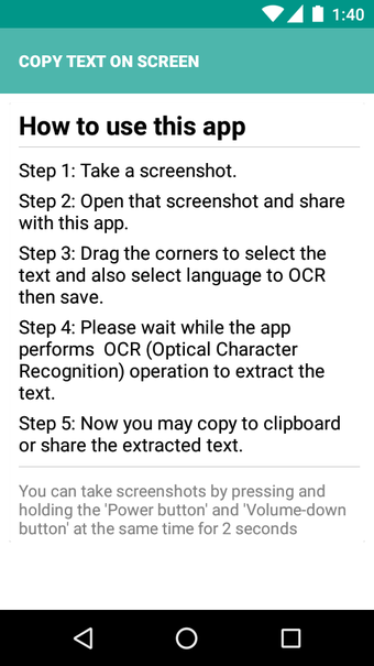 Imagen 1 para Copy Text On Screen pro