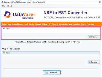 Image 0 for DataVare NSF to PST Conve…