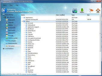 Imagen 2 para iTunes Backup Extractor