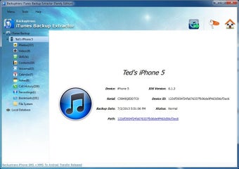 Imagen 3 para iTunes Backup Extractor