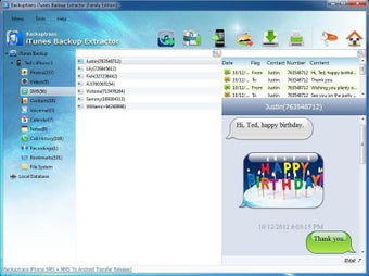 Imagen 1 para iTunes Backup Extractor