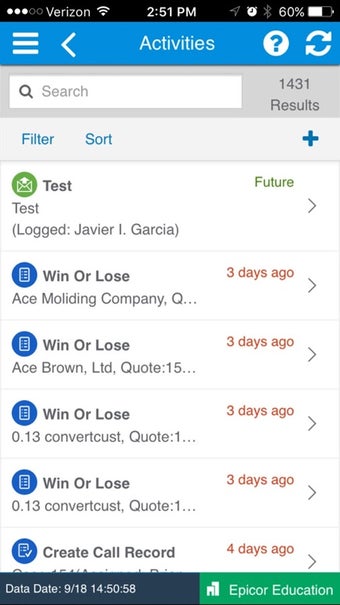Image 0 for Epicor Mobile CRM