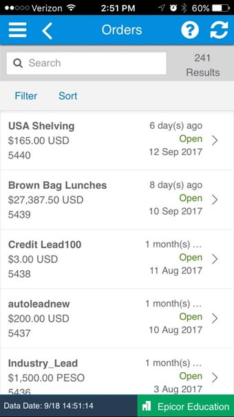 Imagen 1 para Epicor Mobile CRM