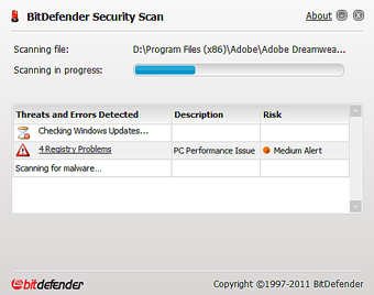 Image 0 for Bitdefender Security Scan