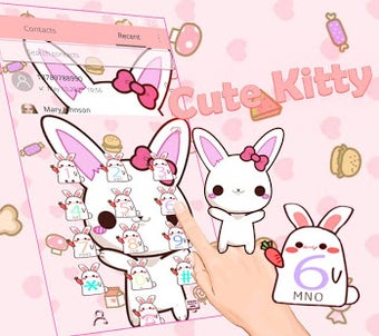 Image 1 for Cute Pink Kitty Theme