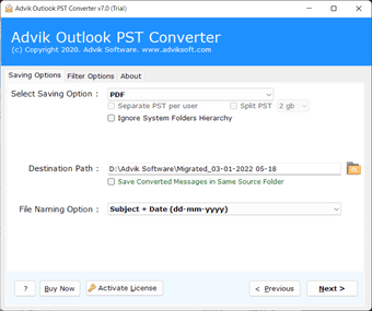 Image 0 for Advik PST to PDF Converte…