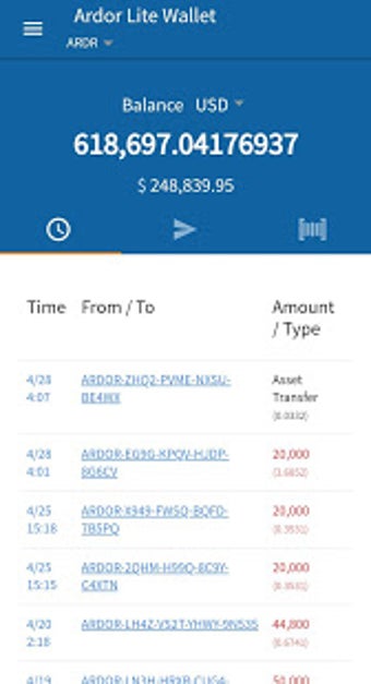 Imagen 3 para Ardor Lite Wallet
