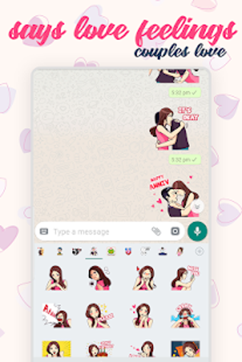 Imagen 2 para Love Stickers for WhatsAp…