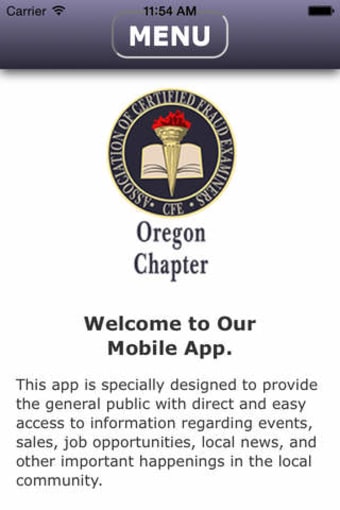 Image 0 for Oregon ACFE App