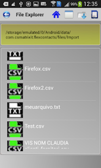 Imagen 0 para Import contacts CSV TXT X…