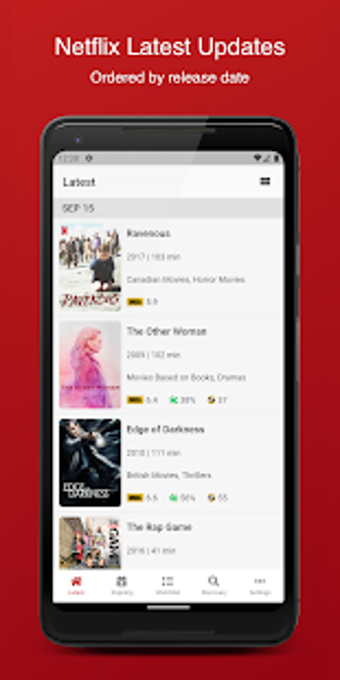 Imagen 1 para Onflix - Netflix Ratings …