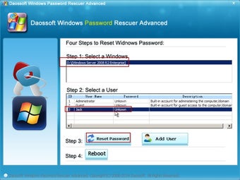 Imagen 5 para Daossoft Windows Password…