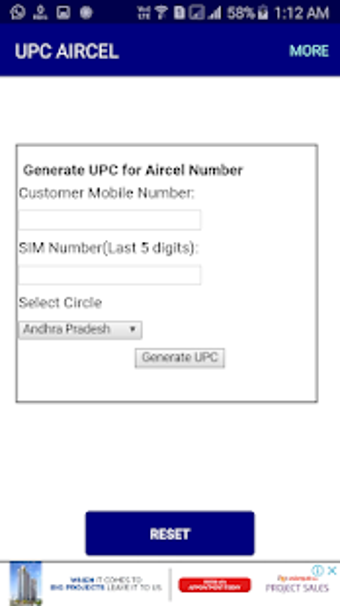 Image 2 for UPC AIRCEL - Free aircel …