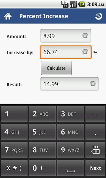 Imagen 1 para Percent Calculator
