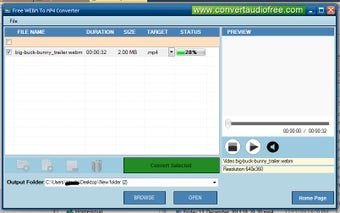 Imagen 0 para Free WEBM to MP4 Converte…