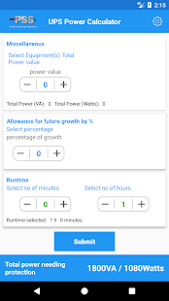 Image 0 for UPS Power Calculator