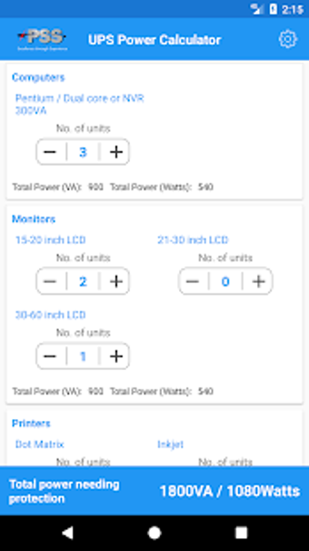 Image 0 for UPS Power Calculator