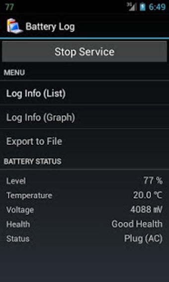 Imagen 1 para Battery Log