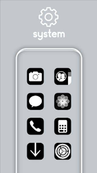 Imagen 1 para iOS 14 Black - Icon Pack