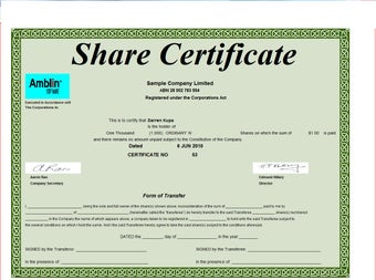 Image 0 for Share Register