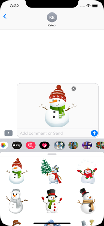 Image 0 for Snow man Stickers HD