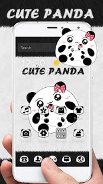 Image 0 for Cute Cartoon Panda Theme