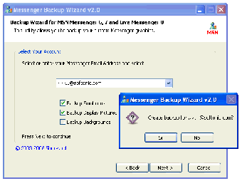 Imagen 0 para Messenger Backup Wizard